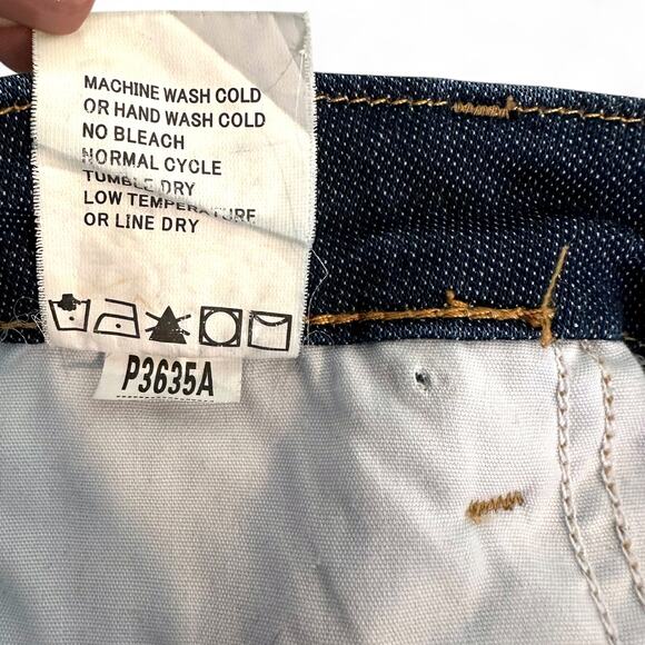 Driftwood Women's Marilyn Flower Embroidered Jeans Size 26 Dark Wash Skinny Jean - Picture 6 of 9